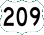 US 209 marker