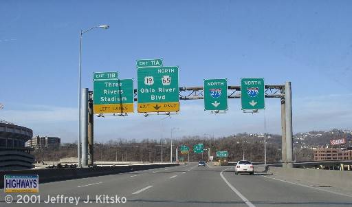 Scene from Interstate 279 northbound