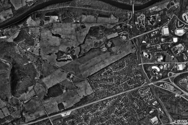 Aerial picture of Valley Forge National Historical Park