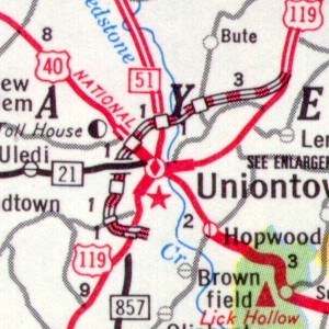 Uniontown Bypass in 1971