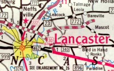 The expressway as indicated on the 1976 Department of Transportation map