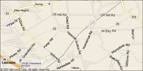 Map of the Goat Path Expressway alignment