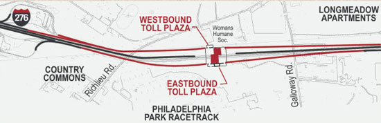 Modified Toll Plaza West