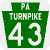 PA Turnpike 43