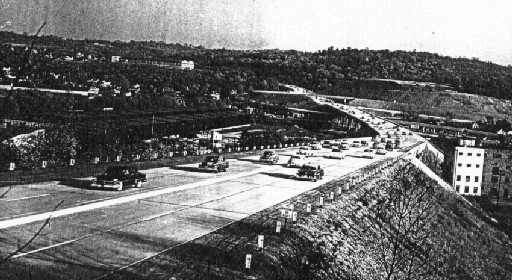 Penn-Lincoln Parkway in Carnegie in 1953