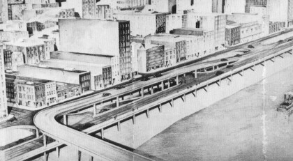 Proposed connection with the Wabash Bridge