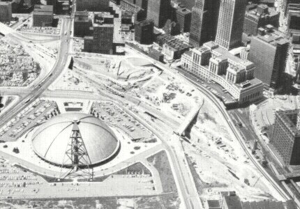 Crosstown Boulevard under construction in 1964