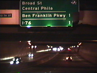 I-676 westbound at 10th Street