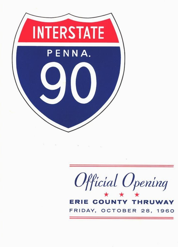 Cover of the I-90 opening ceremony program