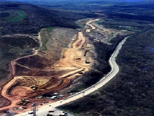 Facing southbound on Bald Eagle Mountain