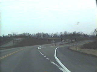 Southbound at the PA 254 exit