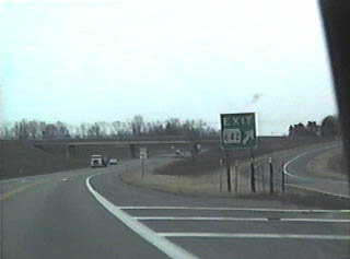 Southbound at the PA 642 exit