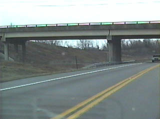 Close-up of the PA 642 overpass