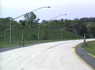 Looking south at northbound PA 33