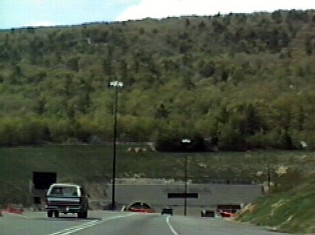 Approaching the tunnel from the south