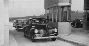 Hexagonal toll booths on the original Turnpike