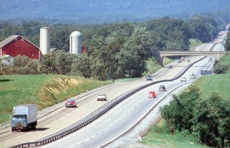 The 12-mile straightaway east of the Blue Mountain Tunnel