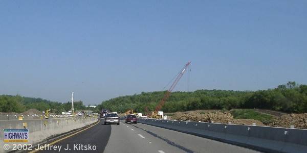 Construction commencing on the Warrendale Toll Plaza in June 2002