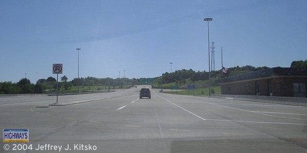 The former New Castle Toll Plaza at PA Turnpike 60