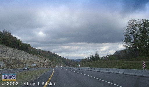 The end of the expressway north of Blossburg until 2004