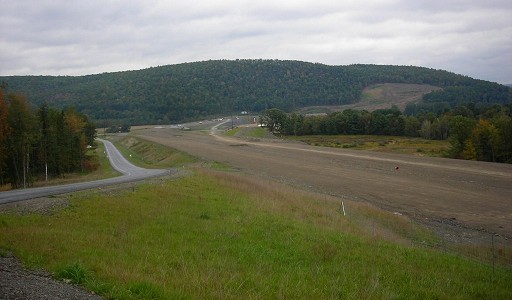 Facing northbound towards the PA 49 interchange and Cowanesque River