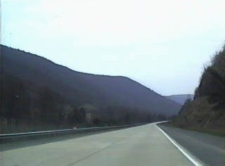 Southbound on an older section of the highway