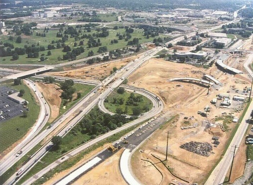 Ramp system under construction