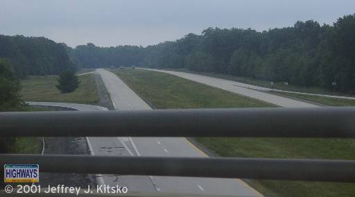 Current end of the expressway near Somerset