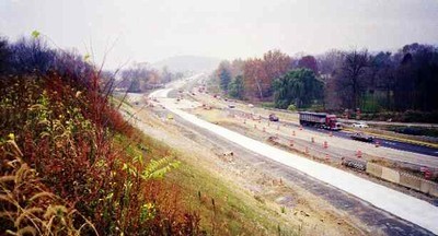 US 30 construction near Conestoga Creek