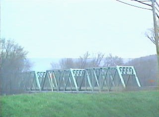 Old steel truss bridge just south of the NY/PA line