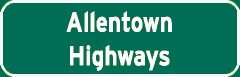 Allentown Highways sign