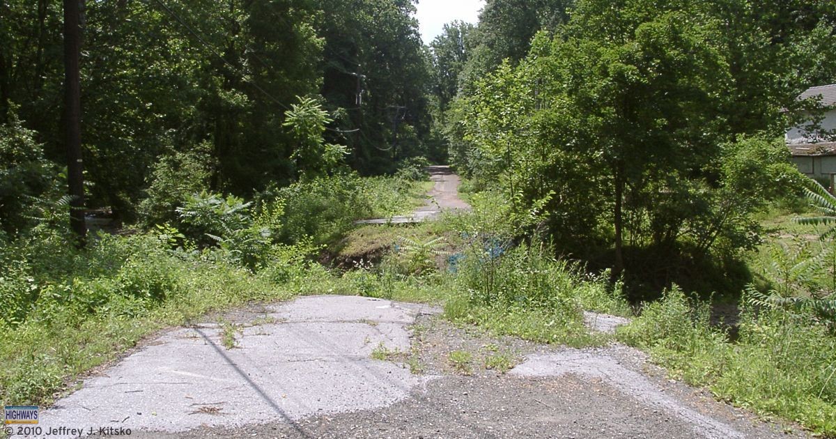 The northern end of the closed section of PA 82 in Birdsboro.