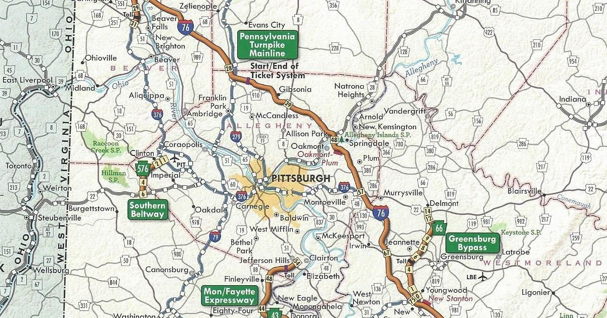 PA Turnpike 576 shown as completed on the 2011 official turnpike map