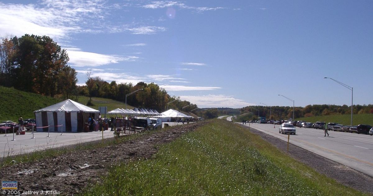 Festivities taking place near Exit 2 for Community Day on the Findlay Connector.