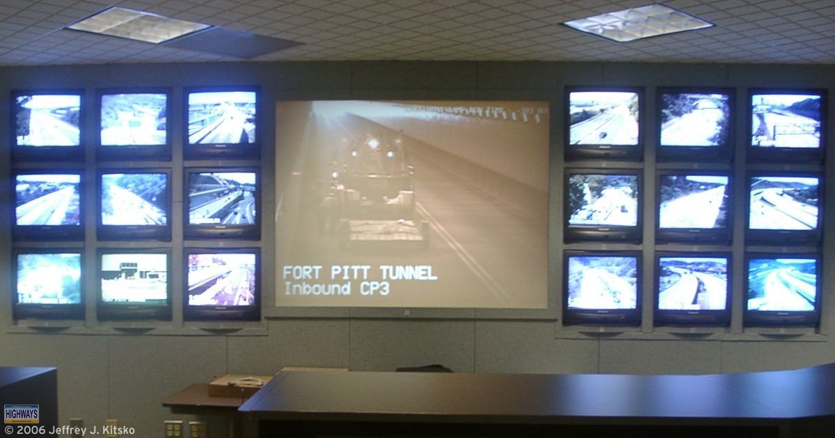 A tour of the Pittsburgh Regional Traffic Management Center was the focus of Day Two of the National Road Enthusiast Meet.