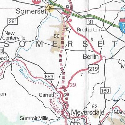 US 219 is finally indicated as under construction on the 2017 official road map
