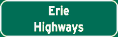 Erie Highways sign