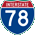 I-78 marker