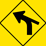Left Curve - Converging Minor Right Side Road sign