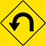 Left Horseshoe Curve sign