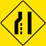 Left Lane Ends sign