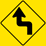 Left Reverse Turn sign
