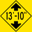 Low Clearance 13 Feet-10 Inches sign