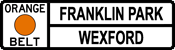 Orange Belt - Franklin Park/Wexford sign