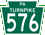 PA Turnpike 576 marker