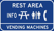 Rest Area sign