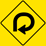 Right 270 Degree Curve sign