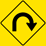 Right Horseshoe Curve sign