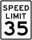 Speed Limit 35 sign