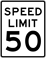 Speed Limit 50 sign